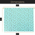 Blu Monaco Cute Hanging File Folders 12 Pack in Pretty Aqua with Gold Foil Pattern, Letter Size with Adjustable Tabs