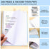 Spiral Journal Notebook for Women, Hardcover, College Ruled, 7" x 10", 100GSM Lined Notebooks