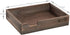 MyGift Set of 2 Stackable Vintage Brown Wood Document Letter Paper Trays with Distressed Finish for Office Desktop