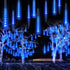 JJGoo Christmas Lights Meteor Shower Rain Lights, 10 Tube 240 LEDs Icicle Lights for Xmas Halloween Party Decor