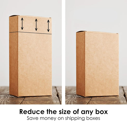 Box Resizer Tool with Scoring Wheel for Customizing Shipping Boxes - Cardboard Box Scorer Tool