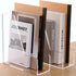 SANRUI Clear Magazine File Holder - Vertical File Folder Holder, Acrylic Desk Organizer for File Storage, 2-Pack