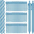 Fulmoon 50 Pcs Ballpoint Pens, Bulk Retractable Comfortable Writing Pens, Cute Back to School Supplies