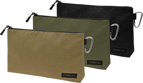 3 Pack Premium Tool Pouch Zipper Bag, 12inch Multipurpose Storage Pouch for Tools, Gadgets, and Travel