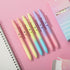 Mr. Pen Retractable Gel Pens, 6 Pack, Black Gel Pens, Gradient Color Barrels, Fine Point 0.5mm, Cute Aesthetic Pens
