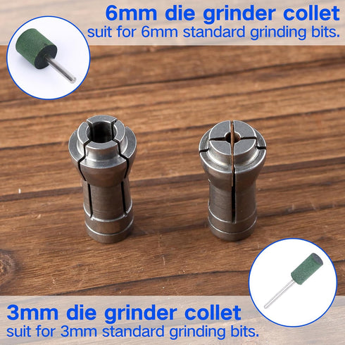 SPEEDWOX 4PCS Die Grinder Collet Adapter Set, 1/4 To 1/8 Collet Adapter