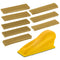 Dura-Gold Micro Hand Sanding Block Kit, 3.5 x 1 Pad with 40 Sandpaper Sheets for Woodworking, Small Detail Finishing