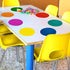 SCRIBBLEDO 8 Pack Dry Erase Dots 11 inch Colorful Dry Erase Circles for Tables Whiteboard Wall Removable Vinyl for School Classroom Teachers Students by Scribbledo