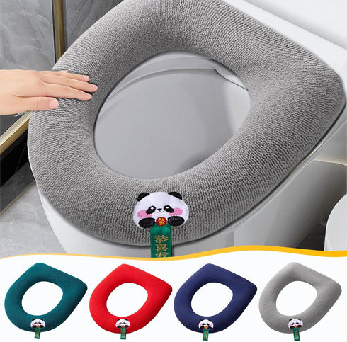 Generic Universal Toilet Seat Cushion Cover - Soft & Thicken Washable Toilet Seat Pad with Handle, Non-Slip Bathroom