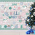 Pasimy Winter Bulletin Board Decorations, Hello Winter Cutouts Set for Christmas Holiday Party Decor