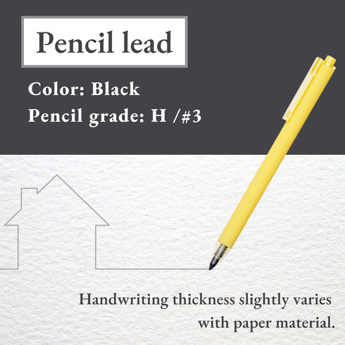 SUN-STAR Stylish Metal Pencil Metacil Retractable Click Pencils for Artist Drawing, Sketching, Non-Sharpening