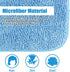 Reusable Microfiber Mop Pads, 6 Pack 18''x 6'' Mop Head Replacement for Wet/Dry Home & Commercial Cleaning