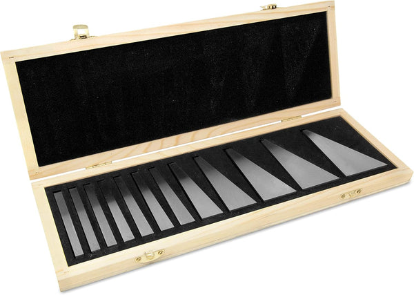 WEN 10412 12-Piece Steel Angle Gauge Block Set with Case