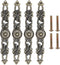 MUNEFE 4 Sets Bronze Round Handles, Kitchen Cabinet Knobs, Cabinet Handle for Tv