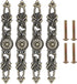 MUNEFE 4 Sets Bronze Round Handles, Kitchen Cabinet Knobs, Cabinet Handle for Tv