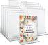 BERYLAND 5x7 10 Pack, Acrylic Sign Holder Paper Stand, Vertical Clear Frame, Double Sided Table Tent, Plexiglas