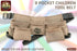 DS2243 9 1.1/2" Hammer Graintex :: Pocket Children Tool Belt Beige Color Suede Leather, Kids Real Tool Belt, Boys