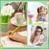 SANNIX 50 Pcs Color Changing Tulip Flower Pens, Novelty Fun Gel Ink Pens for Birthday Party Favors
