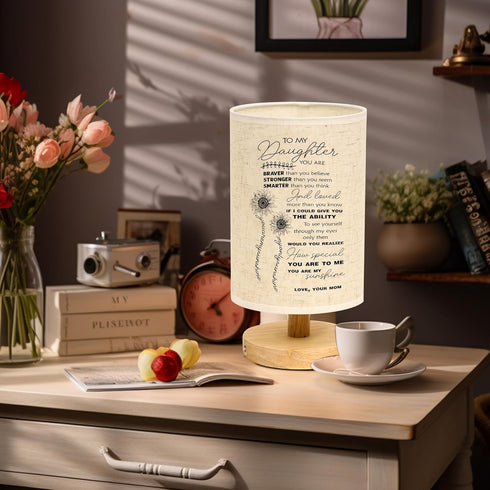WSYEAR Mother Daughter Gift Table Lamp, Gifts for Daughter from Mom for Birthday Anniversary Wedding