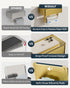 Toilet Paper Holder with Shelf, Wipes Holder for Bathroom, Flushable Wipes Dispenser, Stainless Steel Toilet Paper Roll
