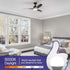 Bulb 5000K A15 Bulb,E26 Bulb, 6W 60W Equivalent,600lm,Non-Dimmable,6 Pack Cotanic Ceiling Fan Light Daylight LED Medium