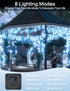 2-Pack 80FT 200 8 Solar String Lights Outdoor, Upgraded LED Solar Twinkle Light for Outside, Waterproof Silver Wire