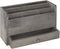 MyGift Rustic Gray Solid Wood Office Desk Organizer, 5 Slot Wooden Mail Sorter with Pull Out Drawer