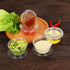 EDI Clear Disposable Plastic Portion Cups with Leakproof Lids, 50 Sets, 3.25 OZ, BPA Free, Recyclable Souffle Cups