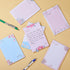 Mr. Pen Lined Sticky Notes, 4x6, 6 Pads, Floral Sticky Note, Aesthetic Self-Stick Note Pads