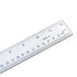 VINCA SSRN-12 Stainless Steel Office Drawing Ruler 0-12 Inch with Non Slip Cork Base