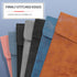 Toplive Waterproof A4 Document File Folder, Thin PU Leather Envelope Organizer, Magnetic Closure, Storage Case, Blue