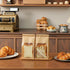20 5.1x4.3x11 Inch PCS Bakery Bags with Window - Large Bread Bags for Homemade & Sourdough Bread, Brown Paper Bread Bag
