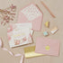 50 Pack Baby Shower Thank You Cards - Baby Girl Thank You Notes with Assorted Envelopes & Stickers - Cute Pink