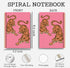 Trendy Preppy Hot Pink Tiger Notebook Journal - Pink Aesthetic Notebooks, Pink Composition Notebook, 5.5x8.3