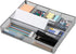 Mind Reader Drawer Organizer, Desk Utensil Organizer, Metal Mesh, 15" L x 12" W x 2.25" H, Set of 2, Silver