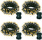 LumBelle 4 Pack String Lights Battery Operated, Each 23ft 70 LED Christmas