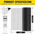 24'' 25' 1/2inch 19 Hardware Cloth PVC Coated Wire Mesh x Mesh Black Vinyl Coated Fence Chicken Wire Fencing Gauge