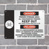 SmartSign "Danger - Poison Storage Area" Bilingual Sign | 10" x 14" Aluminum