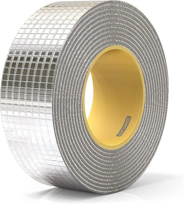 LLPT Aluminum Butyl Tape - Black Butyl 2 Inch x 16.5 Feet, Waterproof Leak Sealing Tape for Roof Patching, Gutter