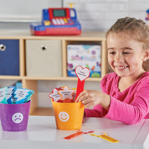 Learning Resources Good Behavior Buckets - Montessori Toys, Calm Down Corner Supplies, Social Emotional Learning Skills