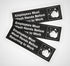 Employees Must Wash Hands Before Returning To Work - 8.75" x 2.5", 3 Pack, Black and White, Self-Adhesive