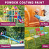Powder Coating Powder for Metal Surfaces, Perfect for Car Paint, Steel Structures, Factories, Buildings, Gardens