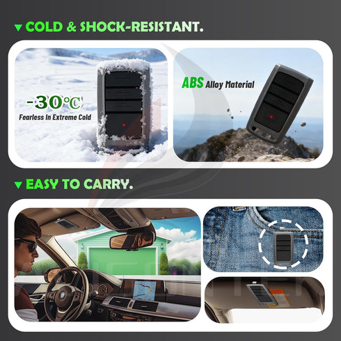 Avisontek 2 O3T-BX O3T-A Opener5 for Overhead Door Remote, Compatible with CodeDodger Overhead Door Garage Door Year