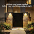 3 IP65 60 8 Pack AUDLES Solar Fence Lights Outdoor, Modes Warm/Neutral/Cool White Fence Lights Solar Powered