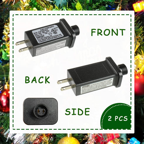 12V 12W LED Transformer Replacement Power Supply for Christmas String Light, IP44 Waterproof Low Voltage