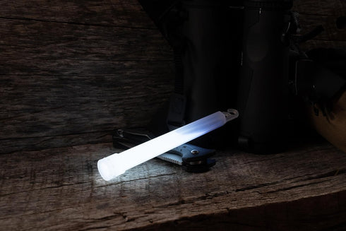 Cyalume White Emergency Glow Sticks - Premium 6” SnapLight, 8 Hour Duration, Bulk Pack of 10