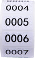 Inventory Labels - Consecutive Number Stickers 1-1000, Product Claiming, Moving Box Numbering, 0.75" x 1.5"