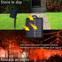 2Pack 144ft 400 8 IP44 Solar Halloween String Lights Outdoor Orange, LED Spooky Lights Modes with Timer, Waterproof