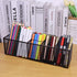 Black Mesh Pen Pencil Holder, Small Metal Desk Organizer with 5 Compartments for Office Supplies, Home, School,