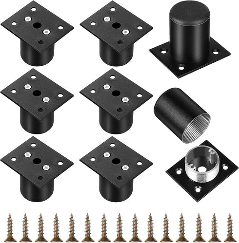 HAKIDZEL 8pcs Adjustable Furniture Feet and Cabinet Legs Aluminum Alloy 5cm DIY Replacement